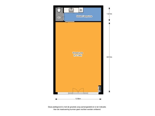 Floorplan - Rijnstraat 33, 3441 BP Woerden